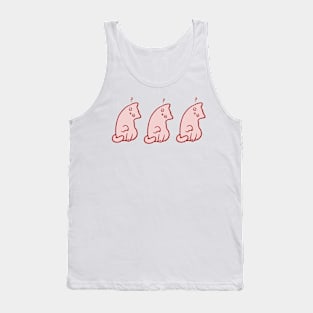 3 Curious Kitties by Sunnie Meowtlu Tank Top